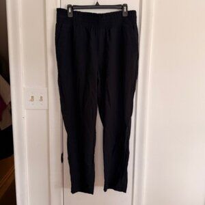 A New Day Black Paperbag Waist Pull-On Pants – Size Large – Comfortable Chic